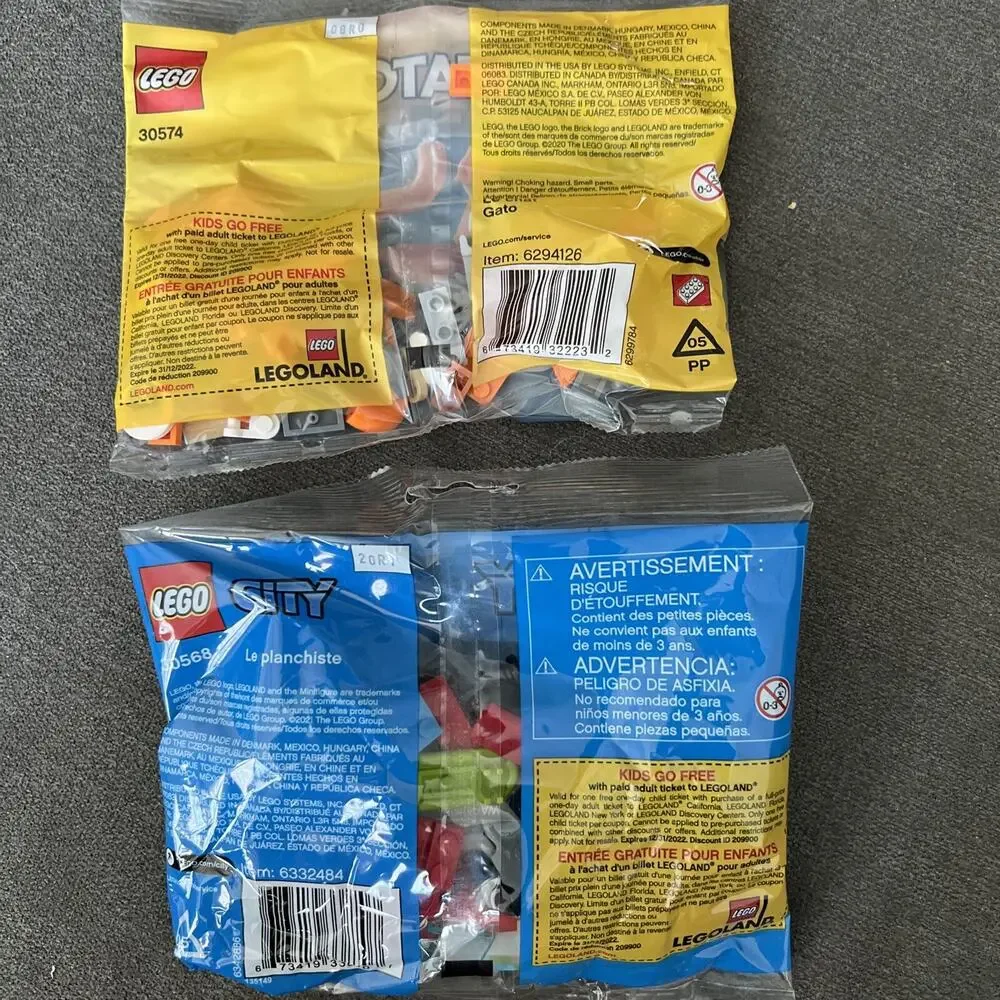 Lot Of 2 Lego Creator #30574 & Lego City #30568